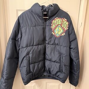 Scooby-Doo Kids Puffer Jacket - Navy